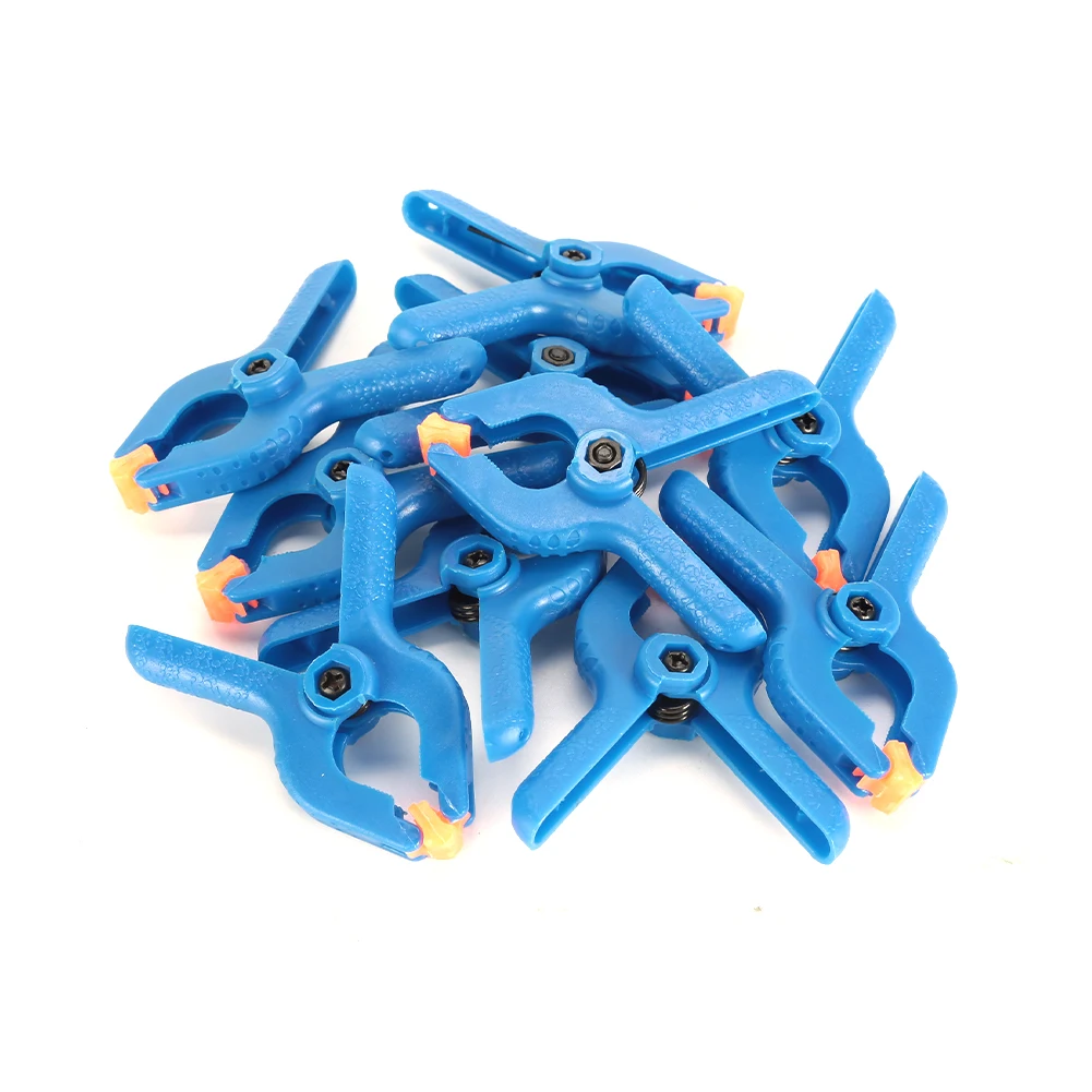 Description Picture 5 of itemHot Sale Practical Useful Spring Clamps 10pcs 2 Inch Blue Heavy-duty Jaw Opening Nylon Grip Plastic Woodworking
