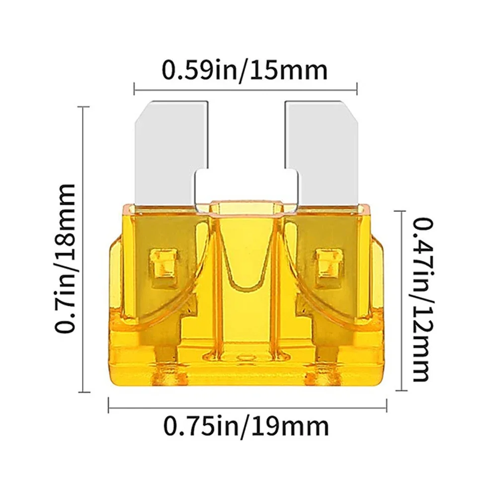 120/100pcs Car Fuse Small Size Mini Medium Standard Blade Assortment Set Auto Truck 5A 10A 15A 20A 25A 30A AMP Fuse Plastic Box car fuses kit,circuit adapters and fuse set