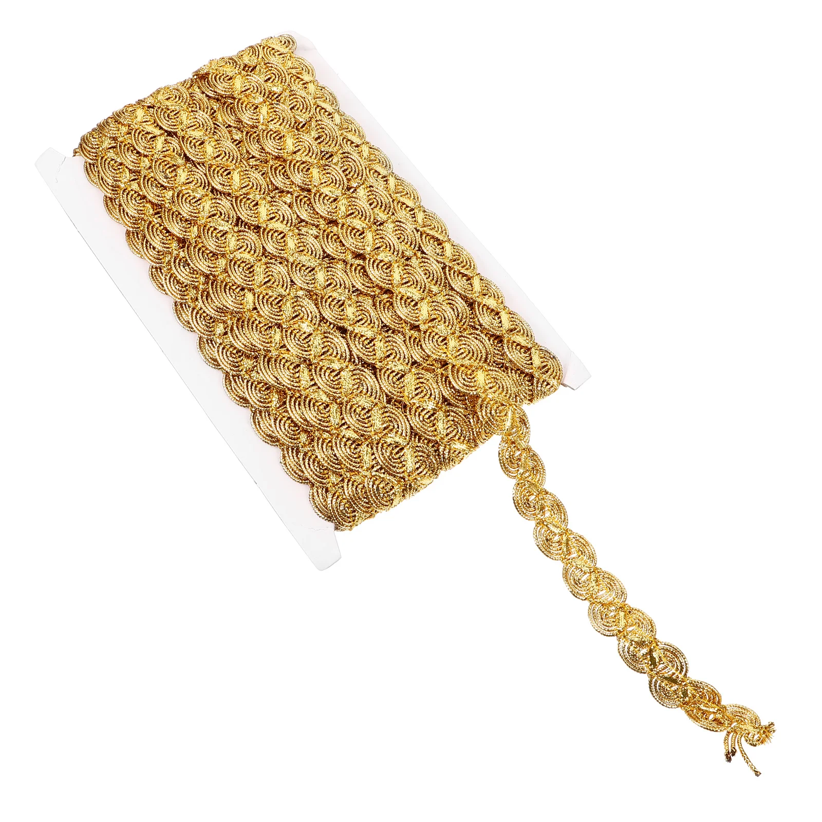 

Wavy Sequin Lace Replaceable Costume Trim Decorative Craft Crafted Clothes Sewing Cuttable Ribbon Outfit Edge