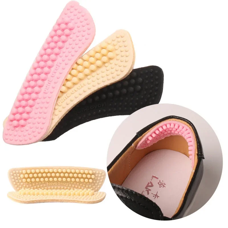 Soft Silicone Shoe Insoles Heel Stickers Thickened Anti-slip Wear-resistant Foot Heel Posts Half Yard Pad Fit Massage Foot