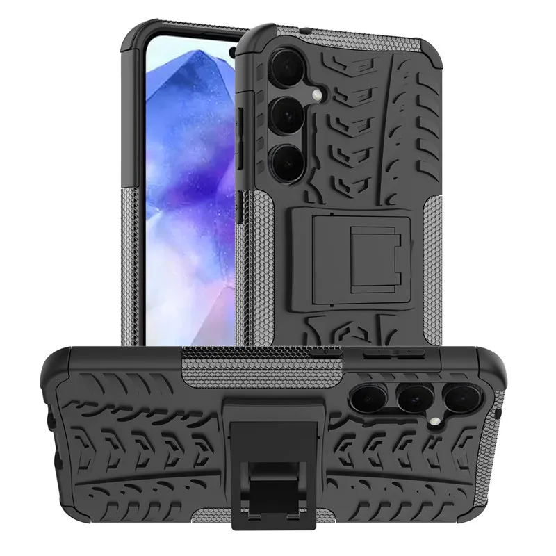 Per Samsung Galaxy A55 Custodia Samsung A55 Cover Holder Armor Bumper Shield Custodie Protettive Per Samsung A55 A25 A35 Funda