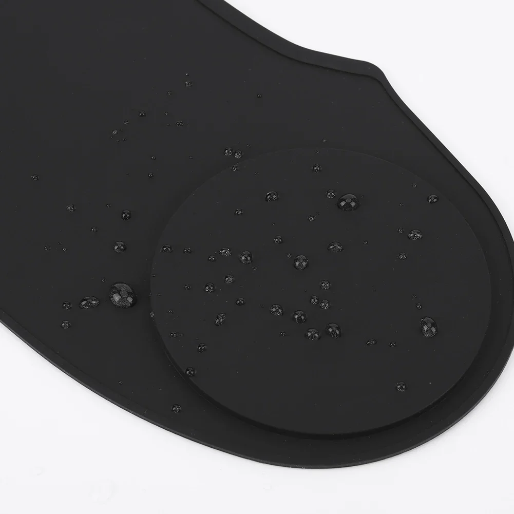 Silicone Hair Dye Collar with Guidelines Rubber Neck Wrap Neck Guard Weighted Salon Hairdressing Hair Cutting Pad for Salon Home 5