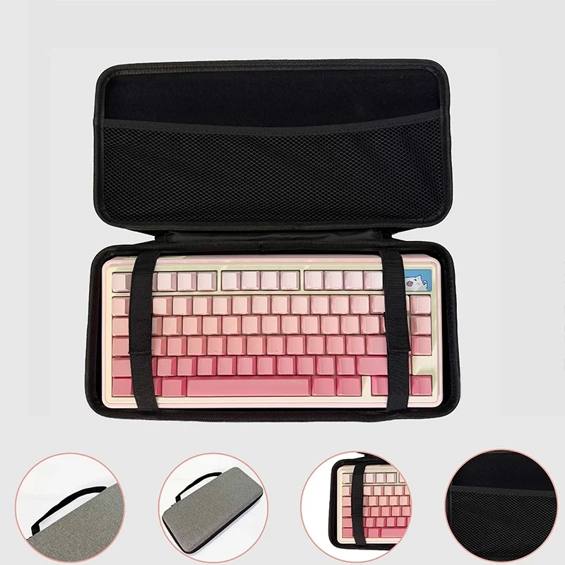 Water-Resistant Dustproof Mechanical Keyboard Storage Case - EVA Protective Travel Pouch