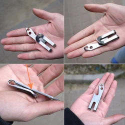 Keychain Clip Stainless Steel Beer Bottle Opener Multifunctional Pocket Cash Clamps Portable Practical EDC Tools Outdoor Gadgets