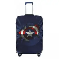 Custom Captain America Luggage Cover Funny Suitcase Protector Covers Suit For 18-32 inch 1