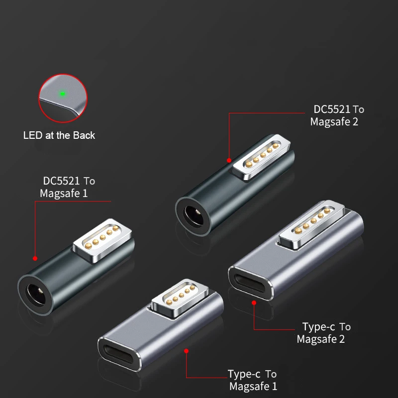 RGEEK USB-C Magnetic PD Fast Charging Adapter with Magnet Plug Converter