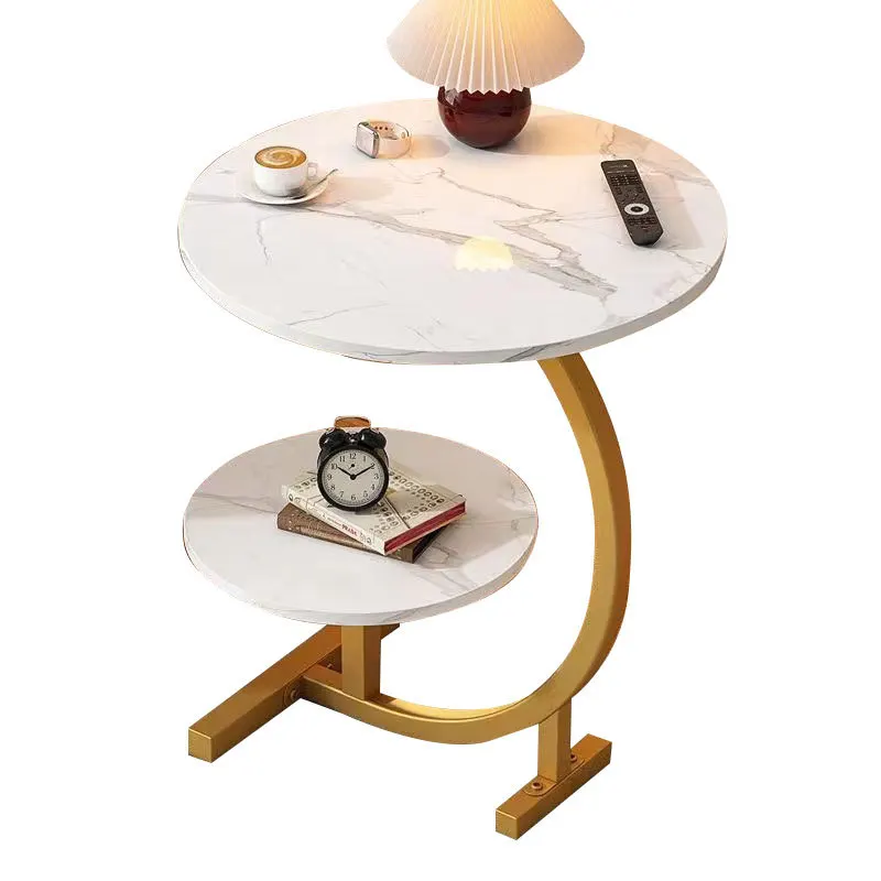 Creative Bedside Cabinet Simple Modern Small Bedside Table Bedroom Nightstand Storage Table Two Layer Coffee Tables