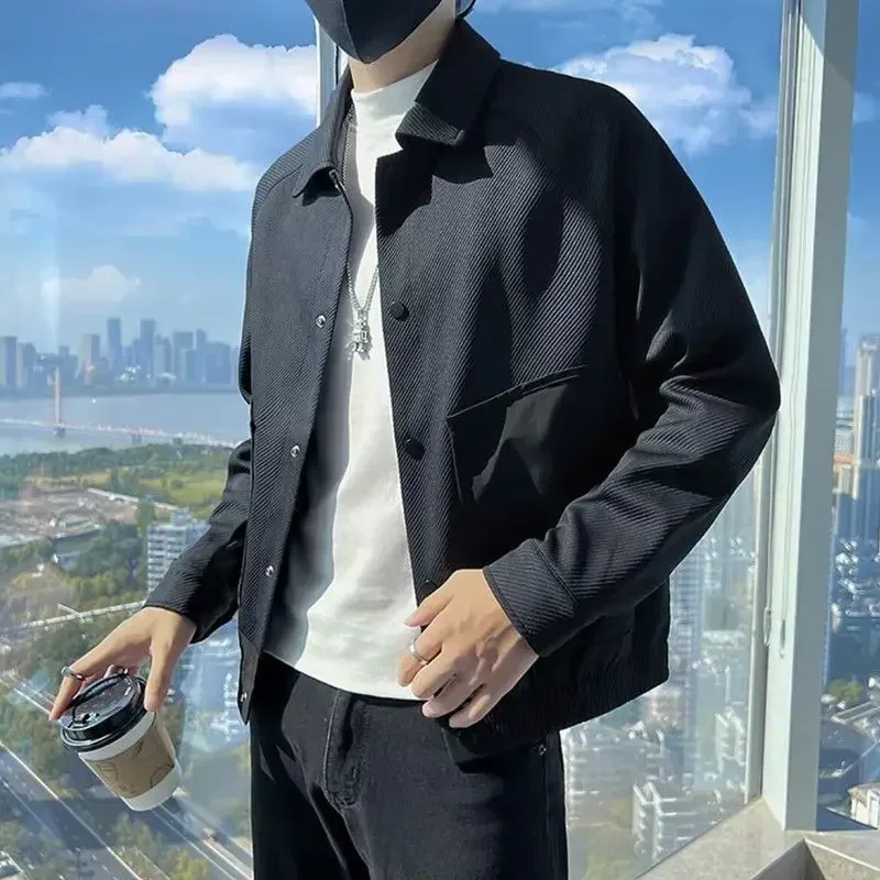 thumbnail image 1 of Abrigos masculinos de moda nuevos en primavera y otoño Chaquetas para hombre Oferta de ropa barata Ropa casual elegante Moda 2024 Joker Estética, 1 of 5