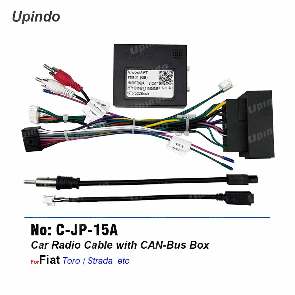 Autoradio Accessori Unità Principale Android Presa Connettore Cavo Con Decodificatore Can Bus Cablaggio Alimentazione Per Fiat Toro Strada