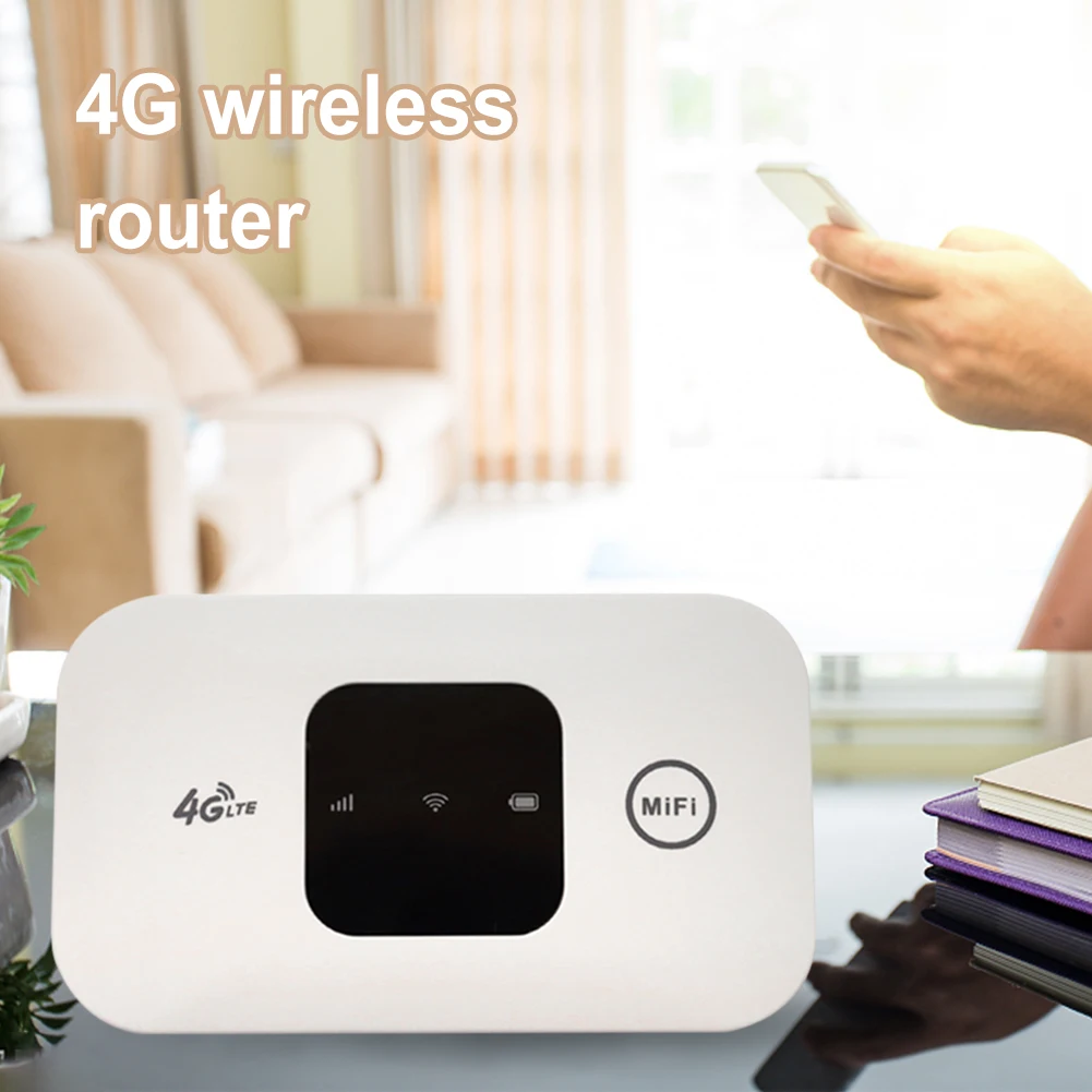 Portable 4G WiFi Router with SIM Card Slot for Mobile Internet