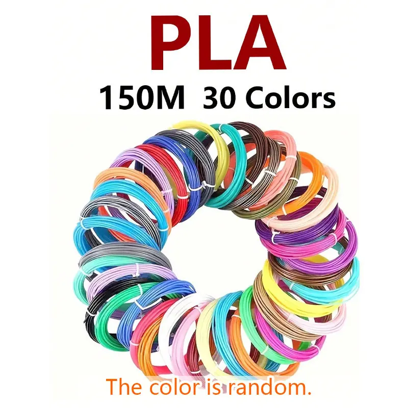 خيوط قلم ثلاثية الأبعاد 150 متر 30 لون PCL/PLA/ABS...