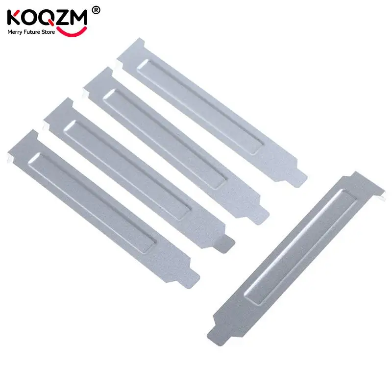 5pcs PCI Slot Covers Bracket w/ Screws Full Profile Expansion Dust Filter Blanking Plate for PCI