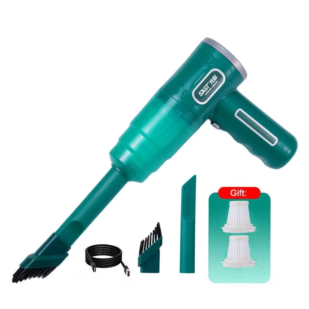 미니 USB 충전식 무선 자동차 진공 청소기, 청소 및 진공 가전 제품, 습식 휴대용 충전식 이중 사용 건식 K4Z7, 120W