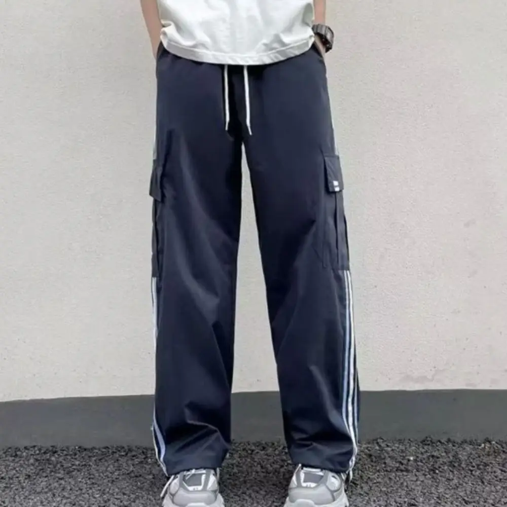 

Y2k Female Hip Hop Trousers Casual High Waist Oversize Women Sweatpants Drawstring Big Pockets Man Techwear Perform