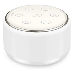 Sleep Sound Machine with 7 - Color Night Light & 34 Soothing Sounds (WHITE)