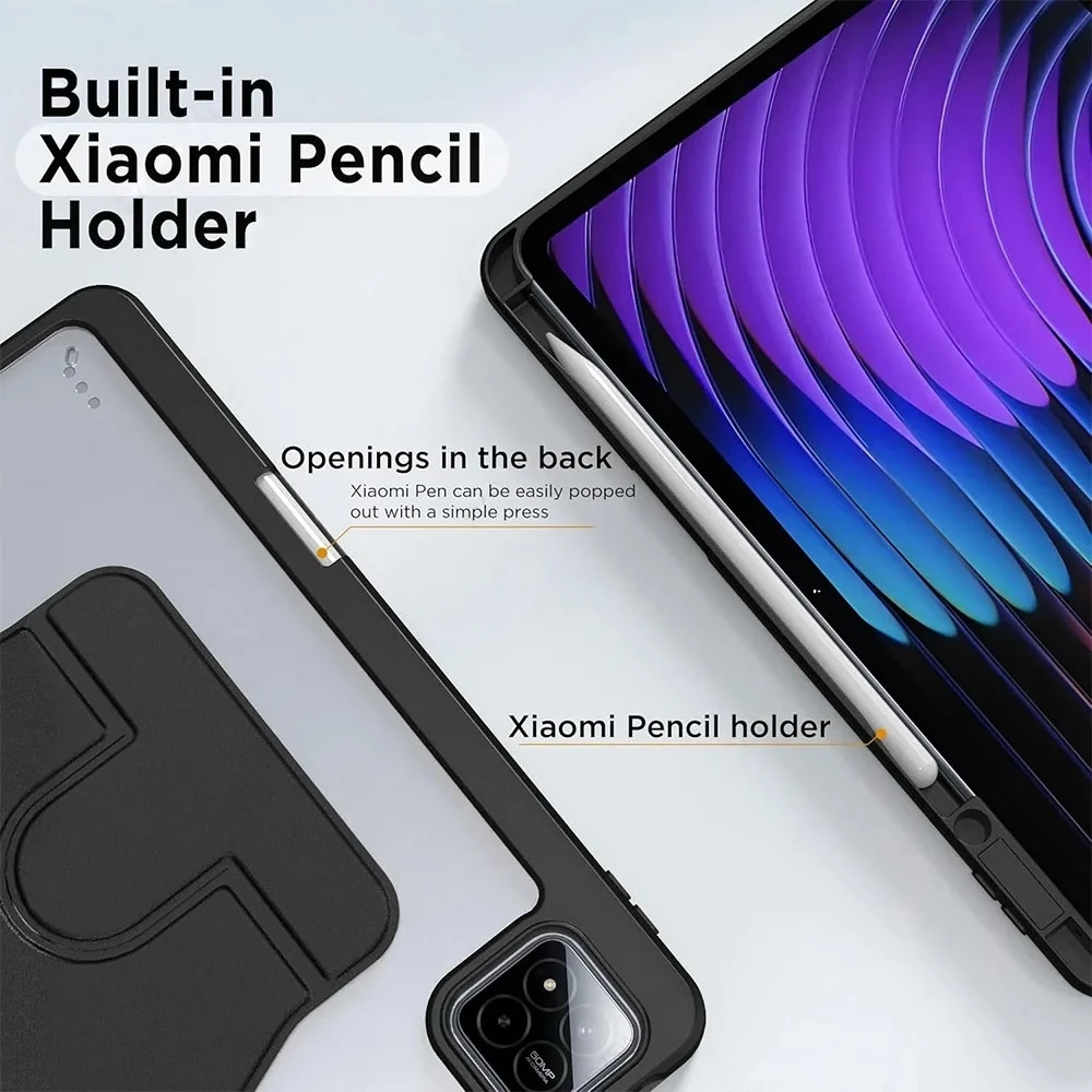 Acrylic Back Cover with 360° Rotation Stand