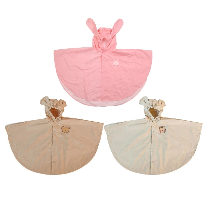 Raincoats Waterproof for Kids Rain Coat Cover Raingear Baby Poncho Trench Girls Boys R7UB