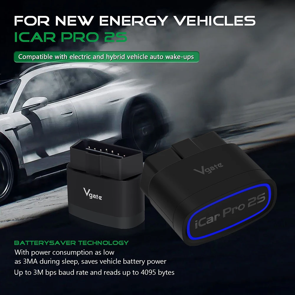 OBD2 Scanner Vgate iCar Pro 2S ELM327 Bluetooth V5.3 for Android/IOS/PC Upgraded V2.3 Car Diagnostic Tools