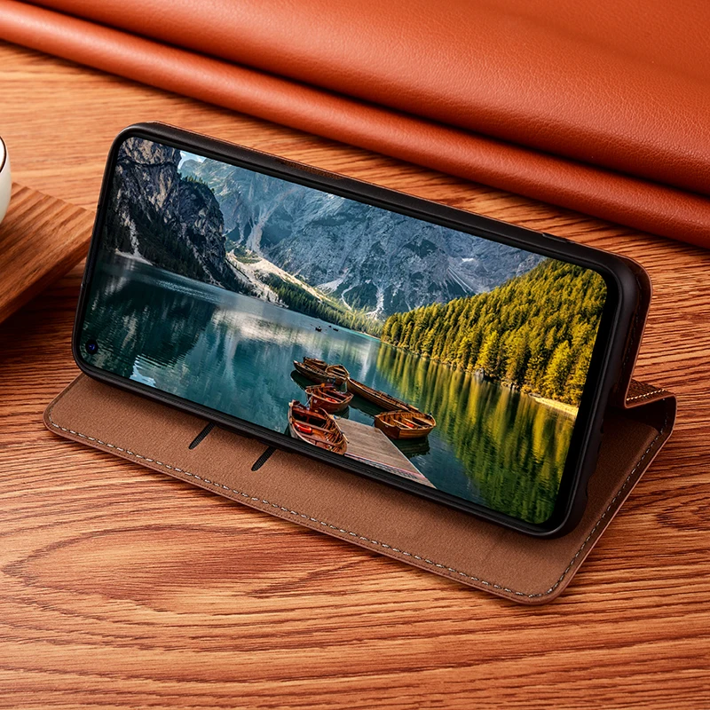 Phone Case For Samsung Galaxy A12 A22 A32 A42 A52 A72 A82 A21 A31 A41 A51 A71 A81 A91 Crazy Horse Genuine Leather Flip Cover 6