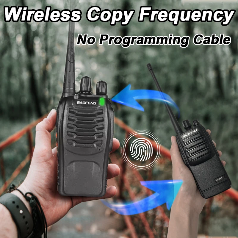 Baofeng BF-888S Pro Walkie Talkie Wireless Copy Frequency Support Type-C Charging Portable Two Way Radios BF888S New Upgraded 3