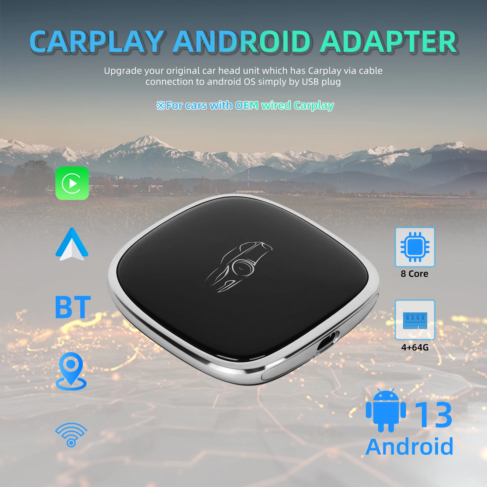Podofo ī÷ AI ڽ, ȵ̵ 13,  ȵ̵ ڵ ī÷, 4GB + 64GB, ī÷  ý ׷̵