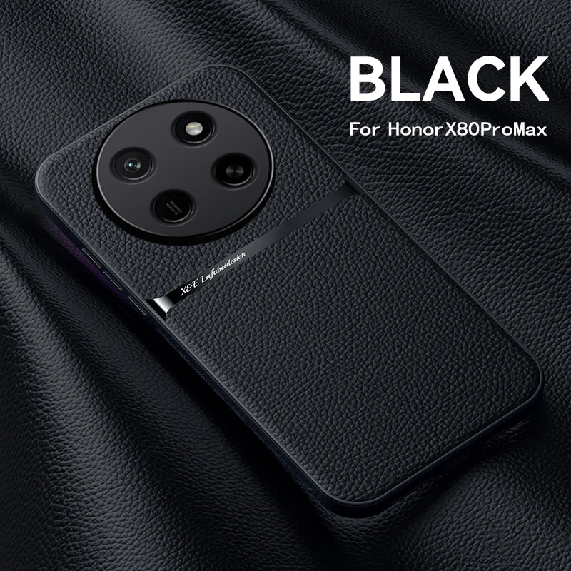 Magnetic PU Leather Shockproof Phone Cover with Ultra-Thin Camera Protection