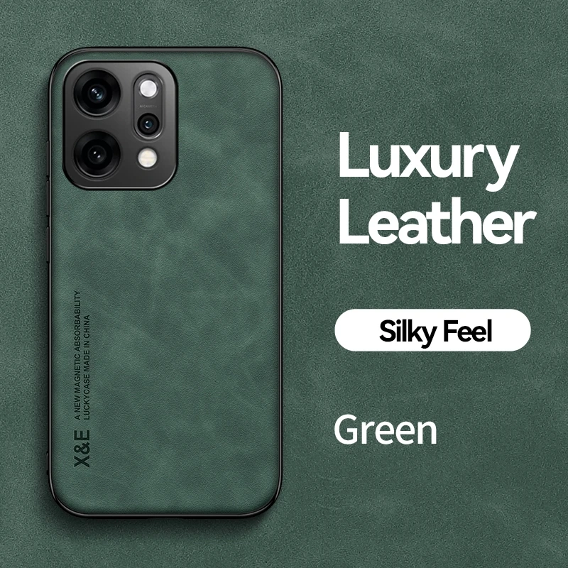 Luxury Leather Magnetic Holder Phone Case - Shockproof and Elegant Cover