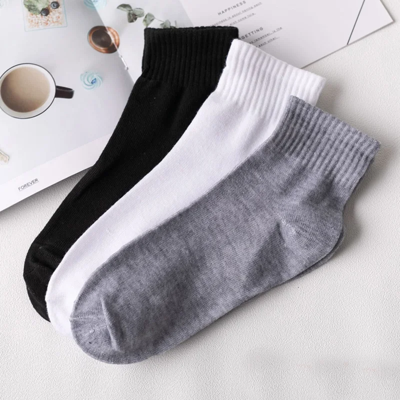 Men's Breathable Comfort Socks - Versatile All-Season Style for Office & Casual Wear