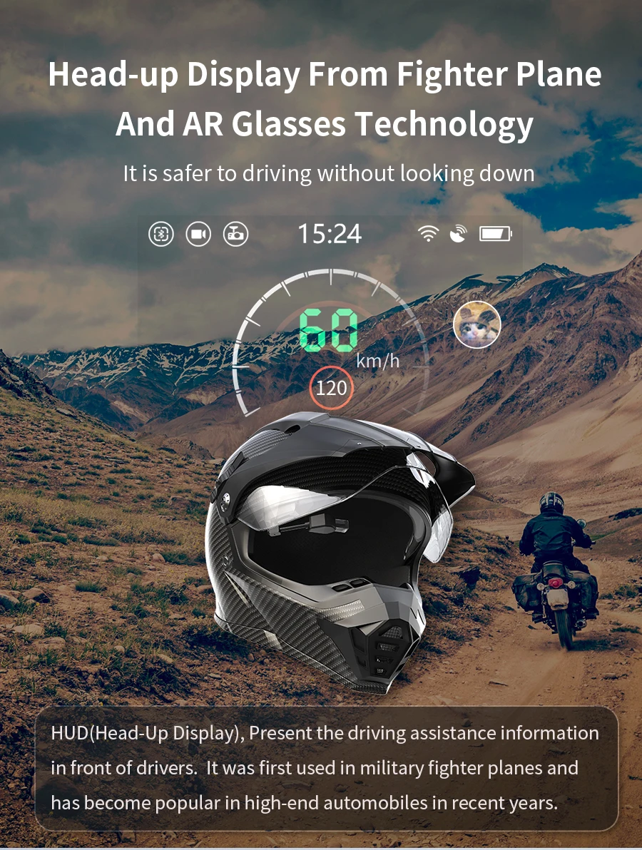 Bike helmet with hud hotsell