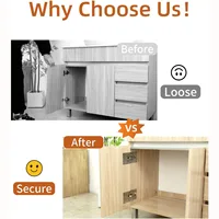 ชุดซ่อมบานพับตู้ 4/10 ชิ้น แผ่นยึดบานพับตู้ครัว พร้อมรู แผ่นยึดแบบแบน อุปกรณ์ซ่อมบานพับสำหรับใช้ในบ้าน 4