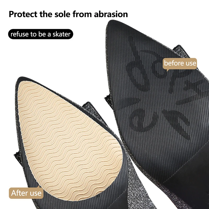 Sole Non-slip Sticker High Heel Forefoot Anti-skid Pad Sole Noise-absorbing Wear-resistant Anti-slip Pad Unisex