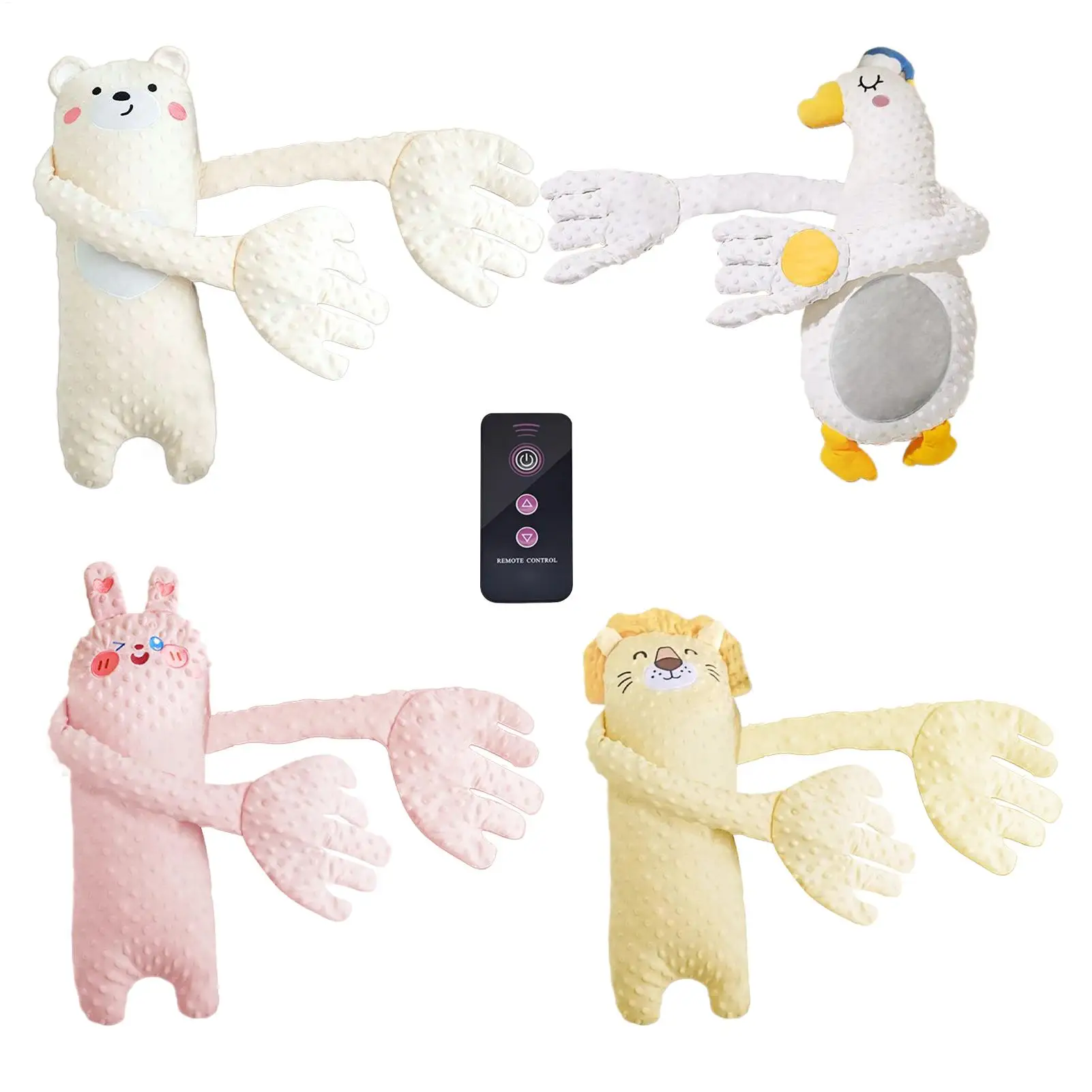 NEW Baby Sleep Patter Baby Butt Patter Sleep Pat Pillow Remote Control Cute Animal Shaped Baby Sleep Patting Pillow Nursery