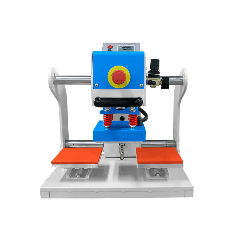 

Heat Transfer Printing and Ironing Label Machine LOGO Semi-automatic Pneumatic Double Station Heat Press Machines 30 Garment