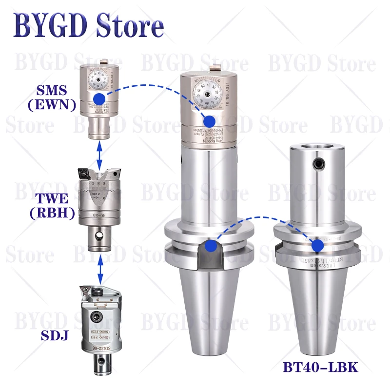 BYGD BT LBK 공구 홀더 BT30 BT40 BT50 LBK1 LBK2 LBK3 LBK4 LBK5 LBK6 RBH EWN SDJ 보링 홀 공구 공구 홀더 브래킷 공구