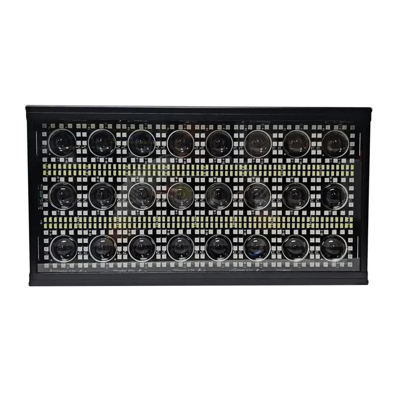4Pcs/Lot 24*10w Strobe Matrix Lights Led Thunder Curtain Light flycase Strobe Horse Dyeing Beam Stage Nightclub Dyeing Effect 2