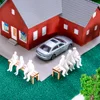 20pcs 1:50 Railway Train People Model Miniature Seated Figures Diy Modelling Sitting Passenger for Architecture Building Layout 6