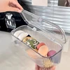 Multifunctional Cosmetic Egg Holder Box with Dustproof Lid - Makeup Brush Lipstick Organizer for Vanity Desk 3