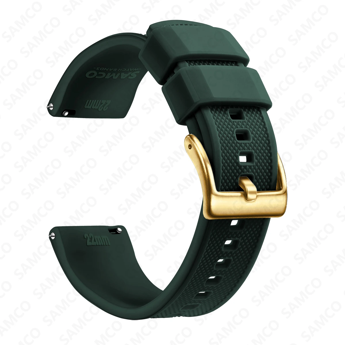 Deluxe Soft Silicone Rubber Waterproof Watch Band - Quick Release Sport Strap