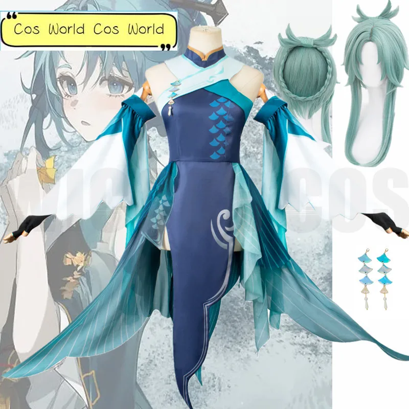 

Madame Ping Cosplay Game Genshin Impact 3XL Game Genshin Pinger Uniform Costume Plus Size