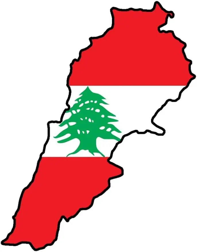 

LEBANON " Car Sticker Lebanon Flag Decal Vinyl Bumper Sticker for Laptops Tumblers Windows Cars Trucks Walls Decoration