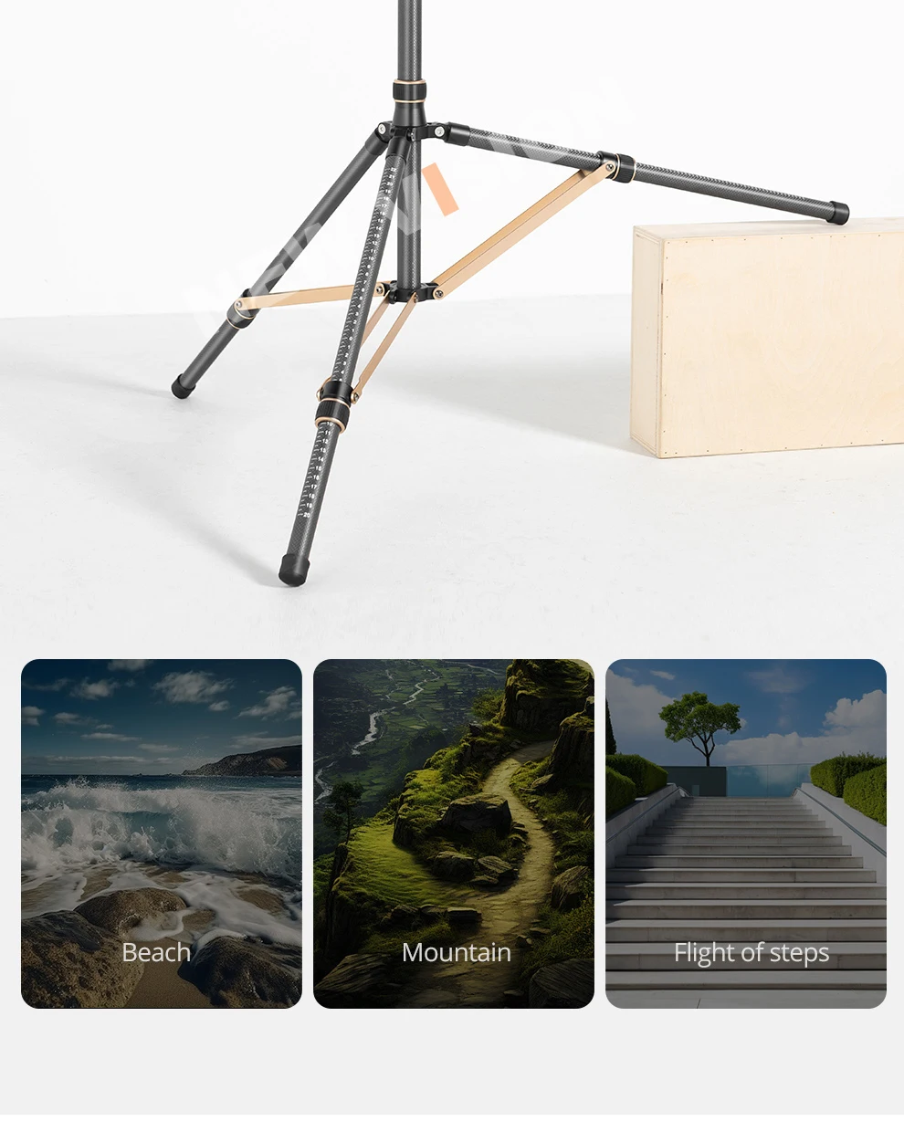 QZSD LS-255/285 Reverse folding light stand Photography outdoors Portable tripod