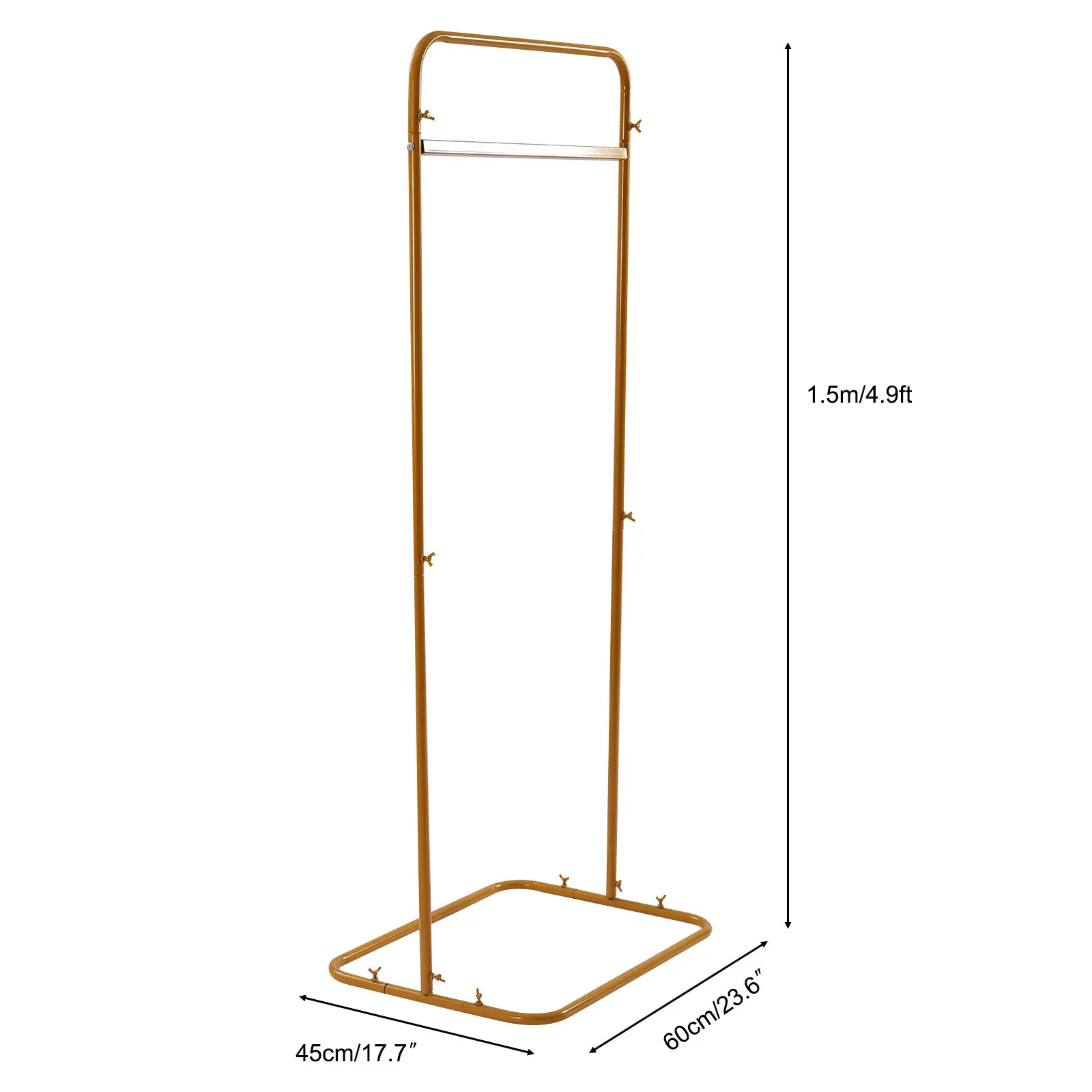 4.9 Feet Gold Wedding Sign Stand Welcome Reception Sign Frame Floral Display Rack Guest GuideCeremony Decorations