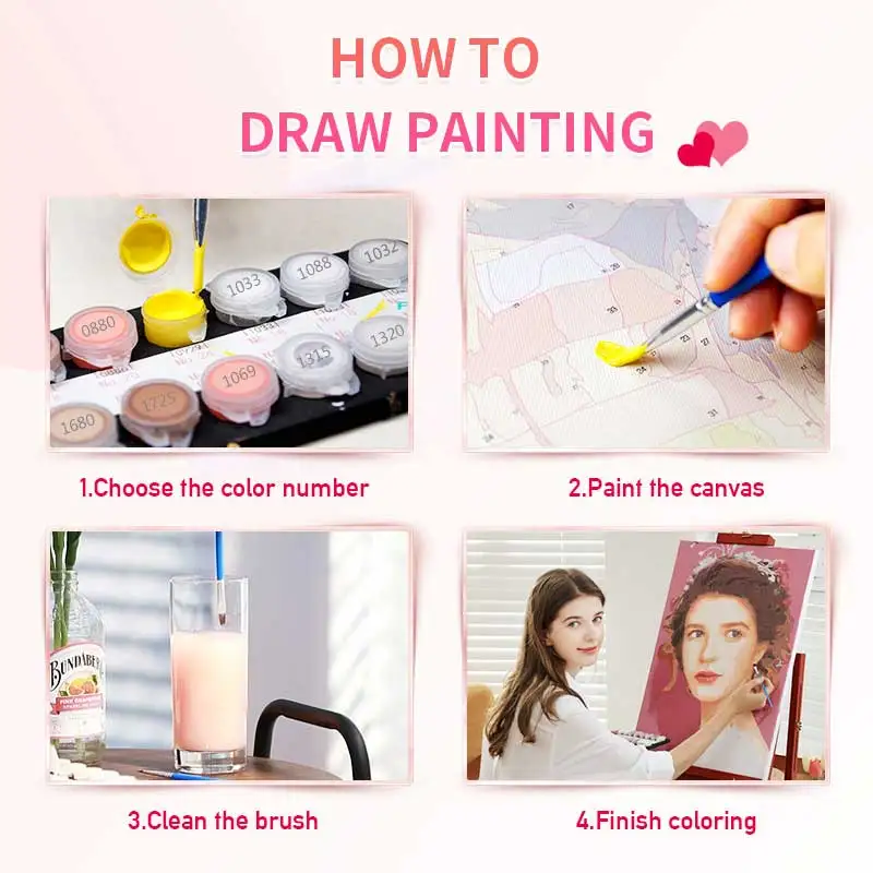 DIY 아크릴 고양이 그림, 개성 있는 사진, DIY 그림 그리기, 색칠하기, 액자 없음, 직배송