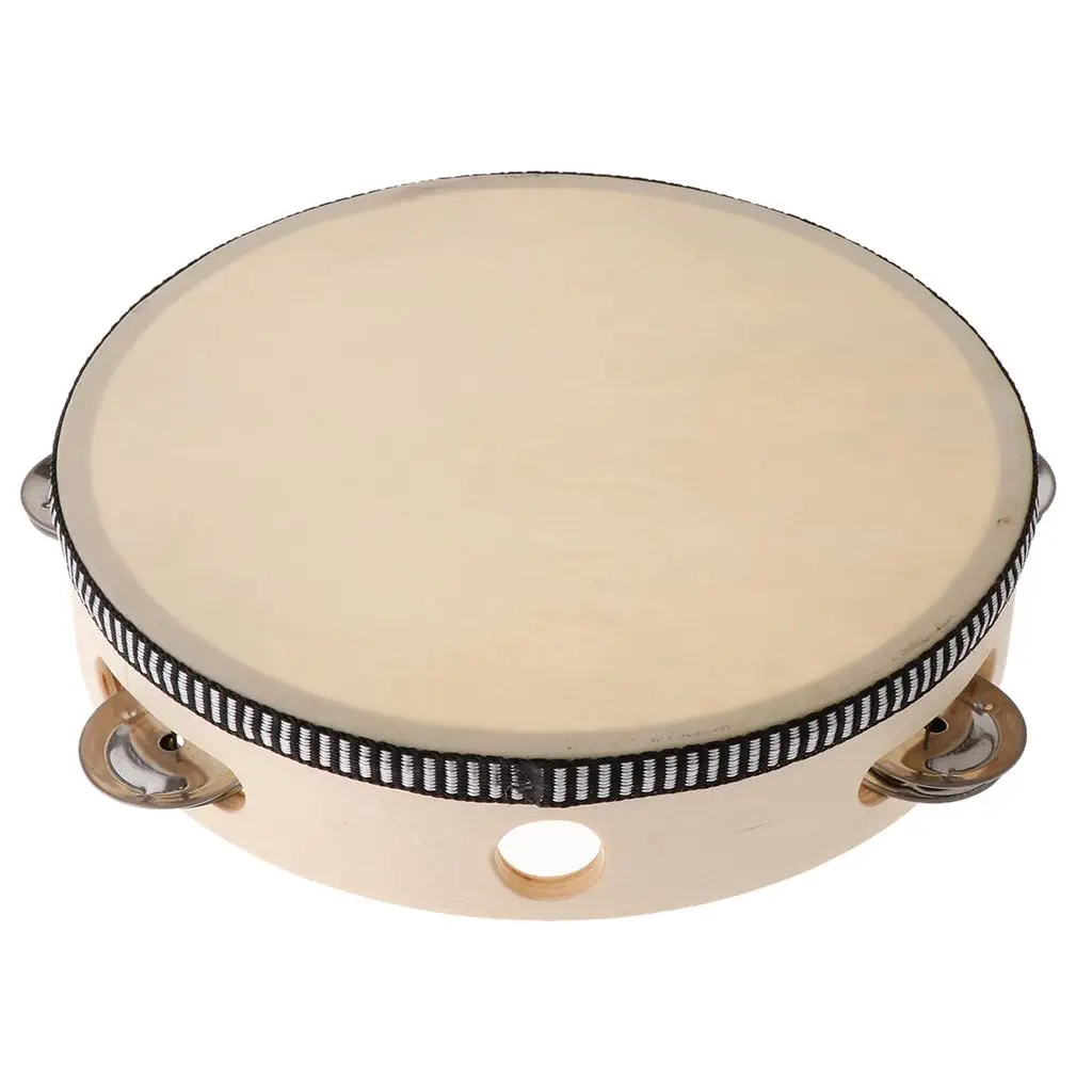 8inch Musical Tambourine hand Round Percussion for KTV Party