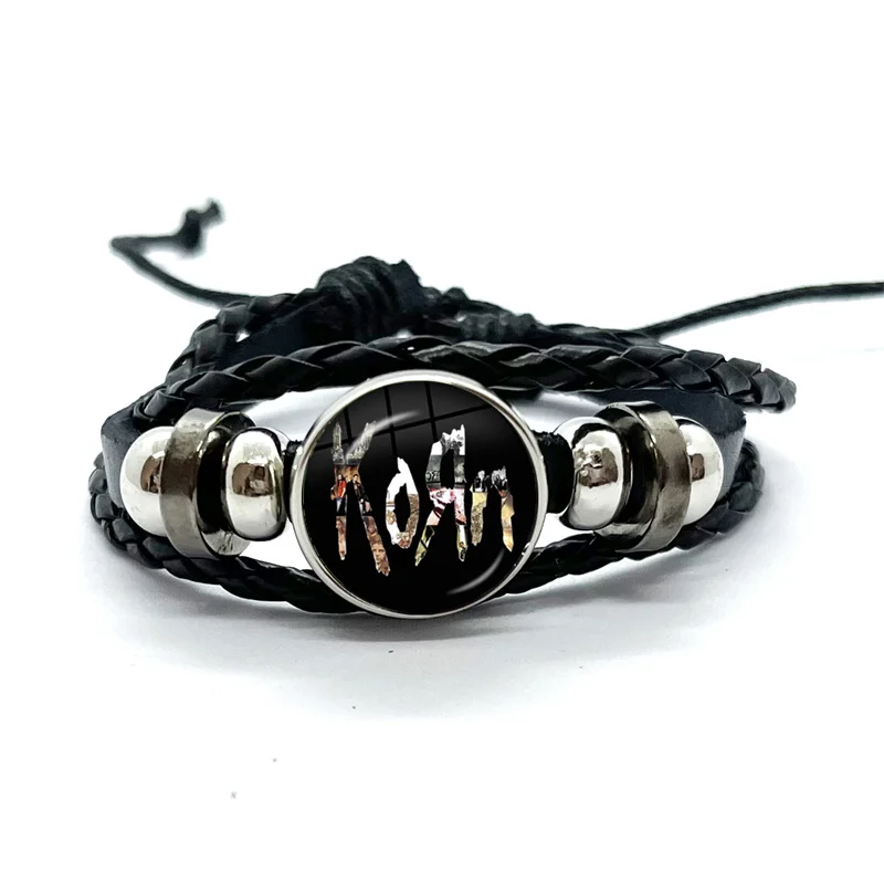 bangle bracelet Hip Hop Korn Music Rock Band Punk Band Bracelets Art Multilayer Braided Bracelets Bangles Handmade Jewelry Gifts