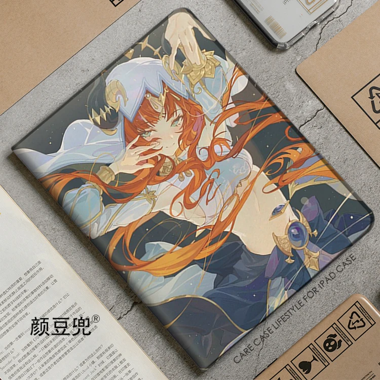 

Niluo Genshin Impact Anime Case For iPad Air 4 5 10.9 Mini 5 6 for 2020 pro 11 inch IPad Air 1 2 9.7 Tablet With Pencil Holder