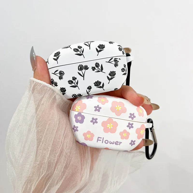 Bellissimo Motivo Floreale Per Custodia Per Cuffie Sony Wf-1000Xm5 Custodia Rigida Per Auricolari Bluetooth Senza Fili Per Sony Wf-1000Xm5
