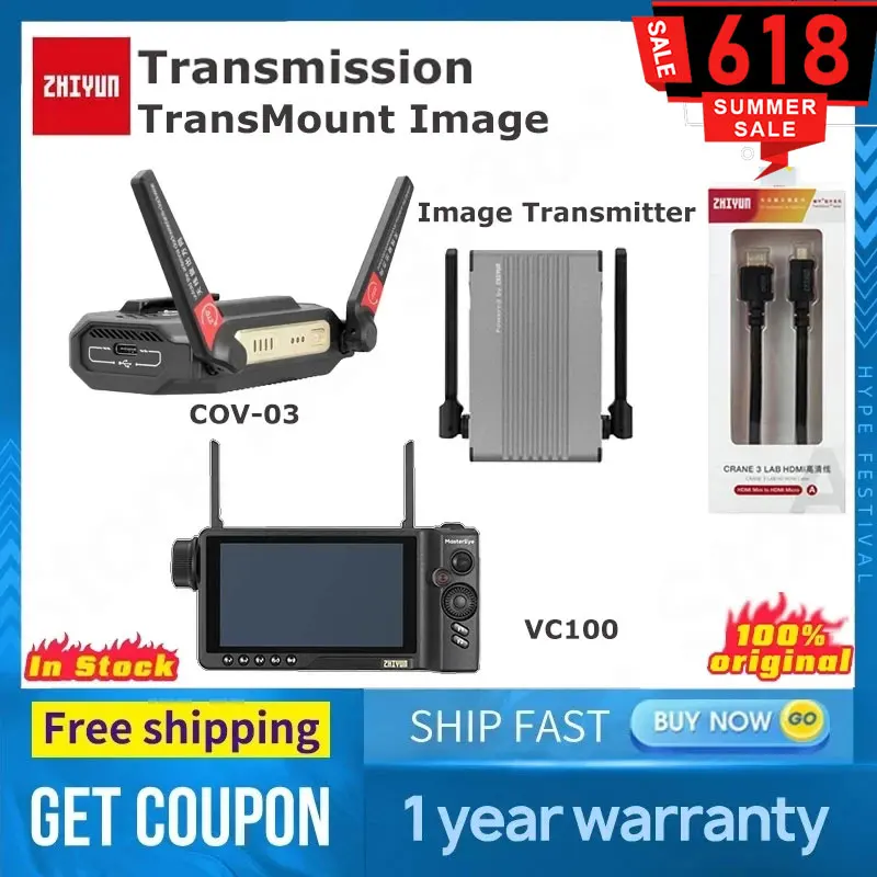 ZHIYUN Transmission TransMount Image Transmitter COV03 VC100 Receiver