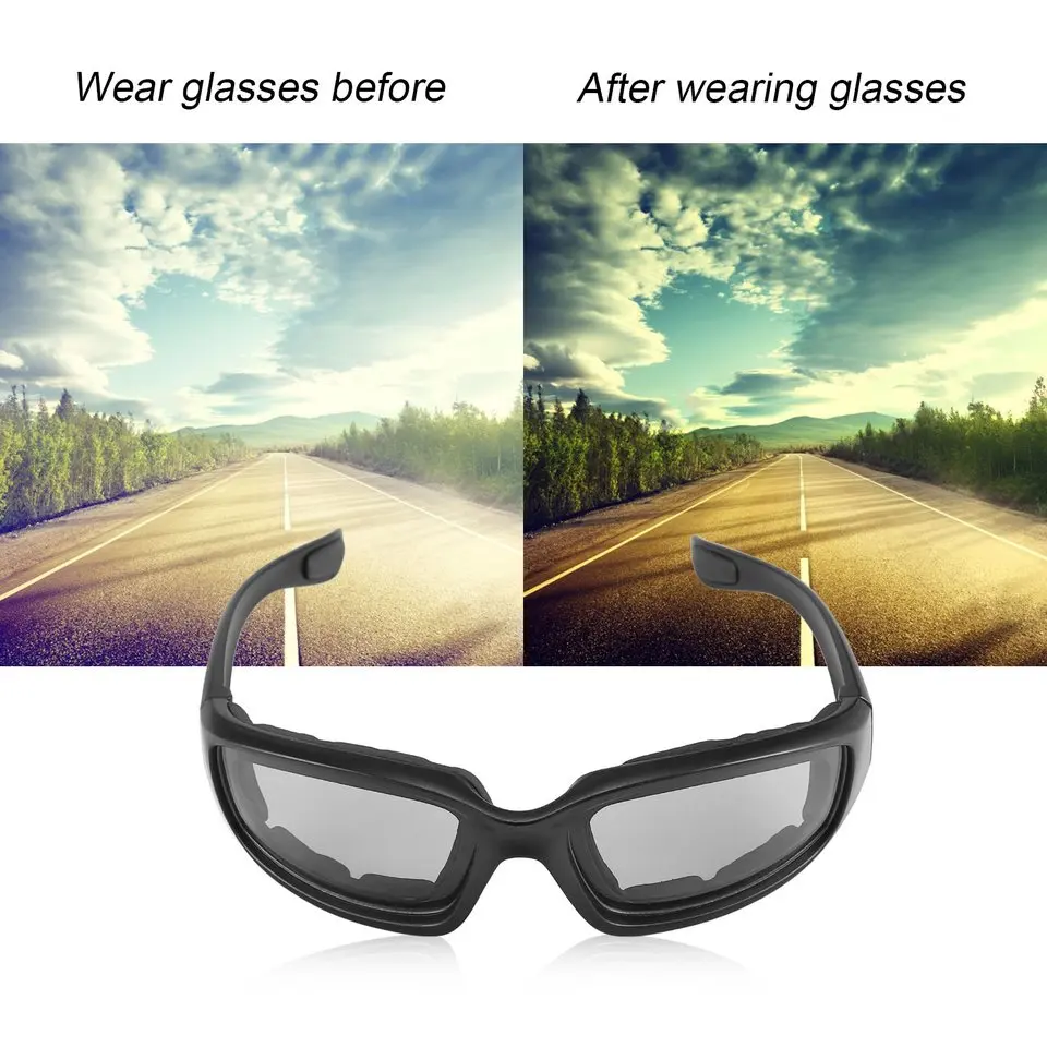 Motorcycle New Protective Glasses Windproof Dustproof Eye Glasses Cycling Goggles Eyeglasses Outdoor Sports Eyewear Hot
