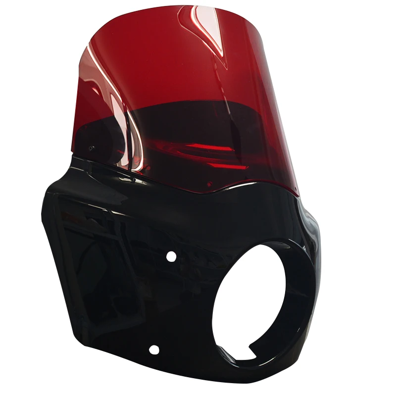 Motorcycle DS RW 11'' Headlight Fairing with 49mm Clamps for Harley Softail FXBB Super Glide FXD Street Bob Low Rider Dyna